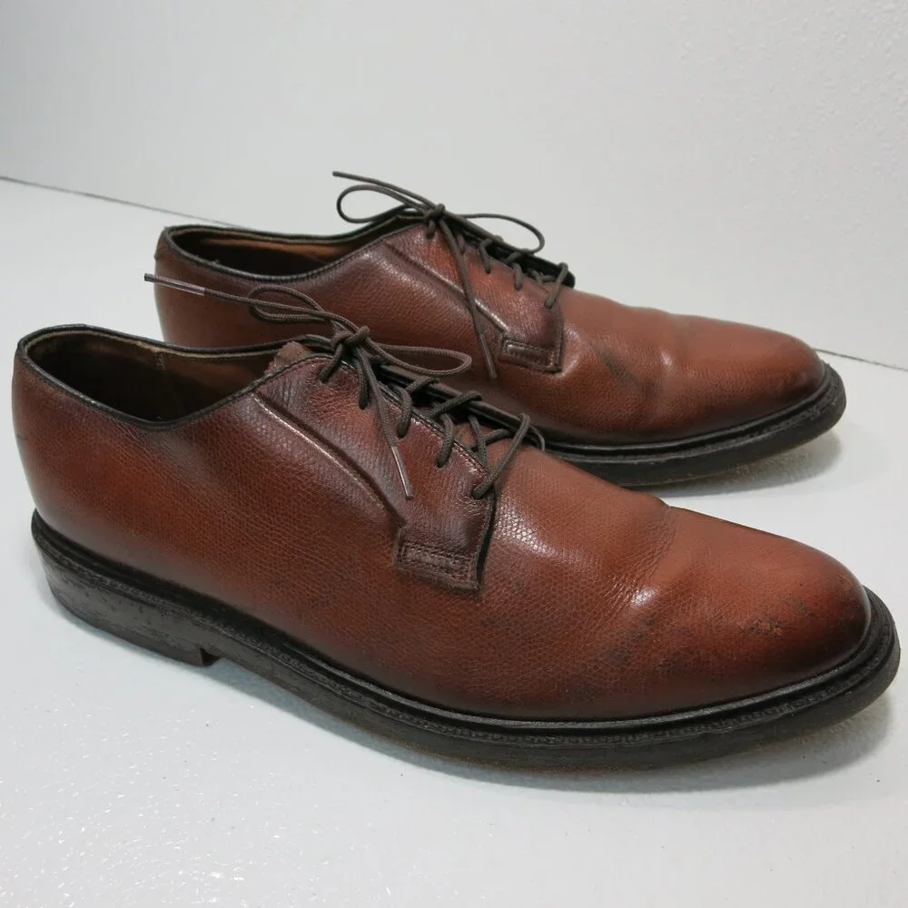 Thom McAn Royal Lancers Full Cut Pebbled Grained Leather Dress Oxfords 10